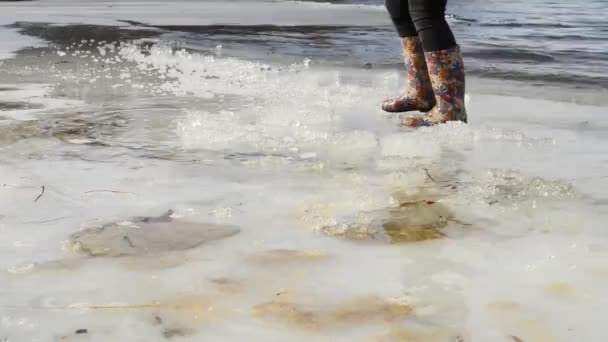 Primavera en la costa — Vídeo de stock