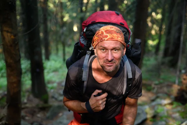 Retrato de caminhante — Fotografia de Stock