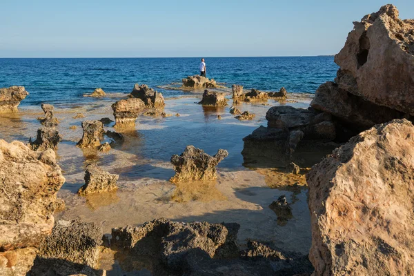 Quaint seascape Cavo Greco — Stock Photo, Image