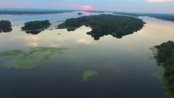 Naturaleza e industria en una gran ciudad . — Vídeo de stock