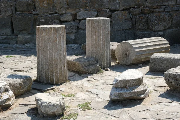 Ruinas Piedra Desconocidas Ciudad Antigua Oriente Medio Parte Del Concepto — Foto de Stock