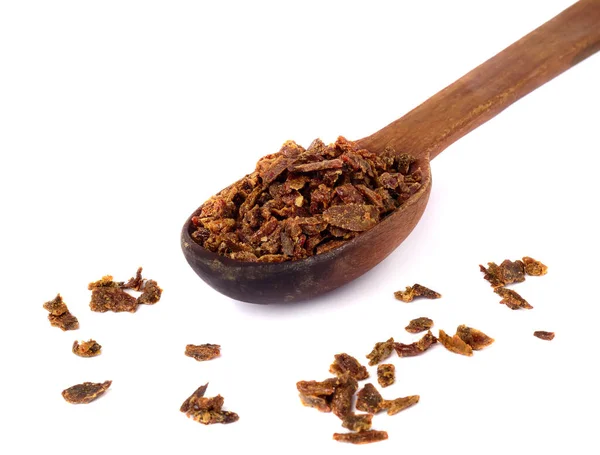 Propolis Granulaat Een Houten Lepel Bijenlijm Bijenproducten Apitherapie — Stockfoto