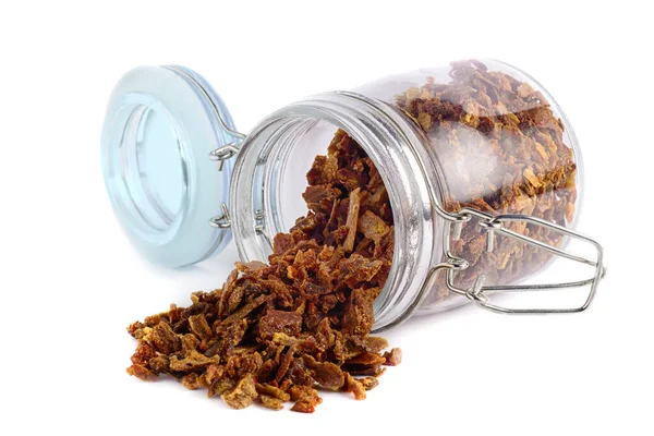 Kacang Propolis Yang Tersebar Dari Botol Kaca Lebah Lem Apitherapy — Stok Foto
