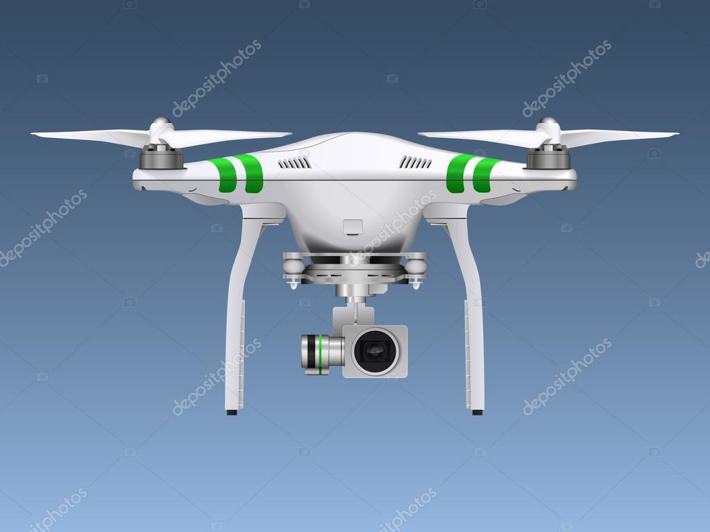 Remote aerial drone with a camera taking photography or video recording
