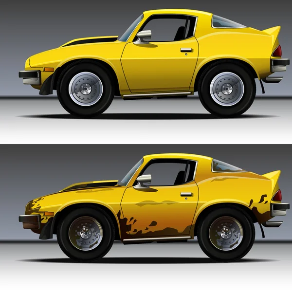 vektör modern çizgi film araba