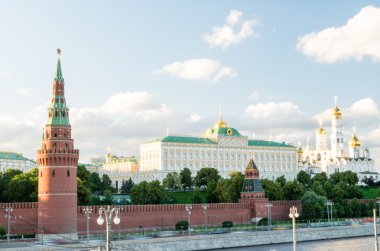 Moskova Kremlin manzarası. Rusya