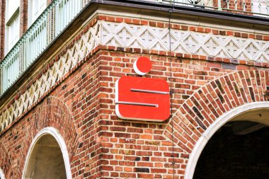 Rostock, Almanya - 22 Ağustos 2016: Ospa Sparkasse