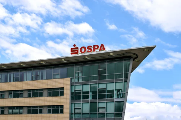 Rostock, Alemania - 22 de agosto de 2016: OSPA Sparkasse — Foto de Stock