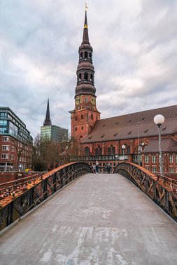 Hamburg şehri depo bölgesi. Seyahat ve mimari