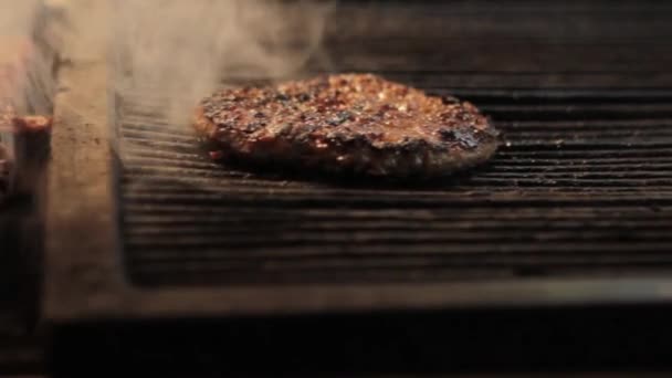 Churrasco grliling shish kebab — Vídeo de Stock