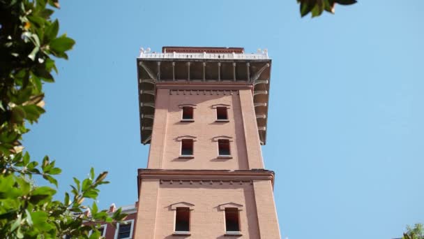 Elevador de Asansor de Izmir - Rua Dario Moreno — Vídeo de Stock