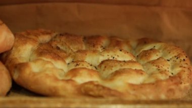 Geleneksel Müslüman gıda. Ramazan ekmek pide