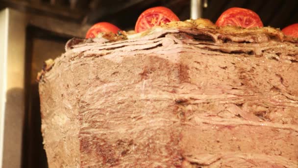 烤肉，在土耳其最受欢迎的食物 — 图库视频影像