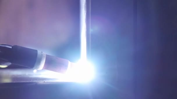 Saldatura Tig in fabbrica — Video Stock