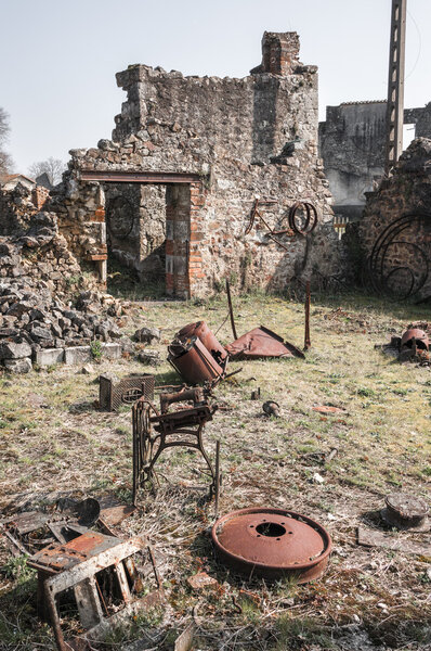 Ruin of village, Oradour-sur-Glane