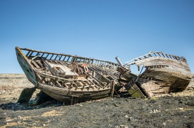 Wooden Framework of shipwrecks clipart
