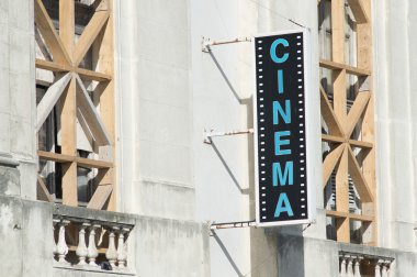 Cinema theater sign clipart