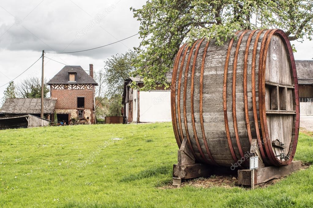 Wooden Calvados barrel