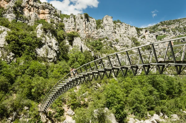 Bridge over the Verdon canyon — Stock Photo, Image