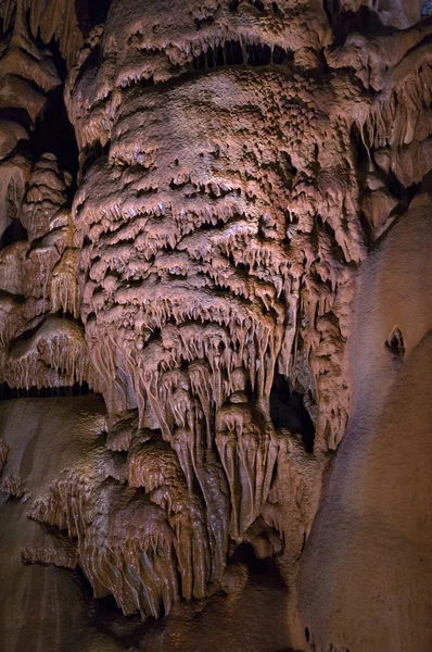 Abstrakt stalaktiter av Clamouse grotta — Stockfoto