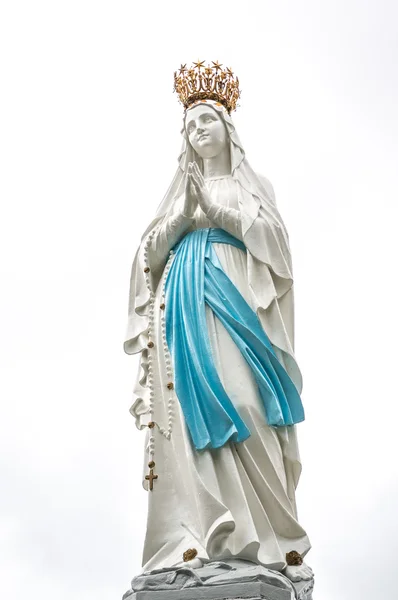 Estátua da Madonna em Lourdes — Fotografia de Stock