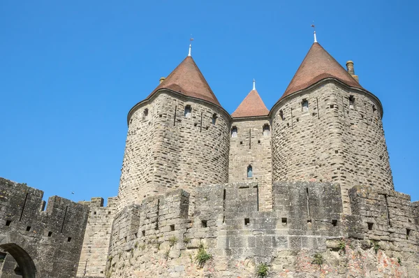 Detalhe da fortaleza Carcassonne — Fotografia de Stock