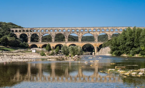 Pont du Gard rano — Zdjęcie stockowe