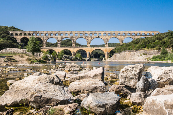 Pont du Gard in the morning