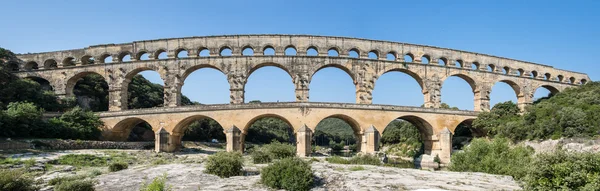 Pont du Gard rano — Zdjęcie stockowe