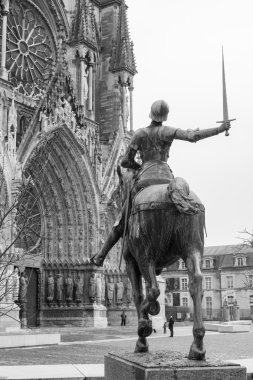 Statue of Joan of Arc clipart
