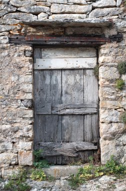 eski harap ahşap kapı