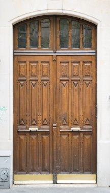 Eski kahverengi ahşap kapı