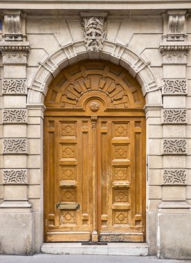 Eski kahverengi ahşap kapı