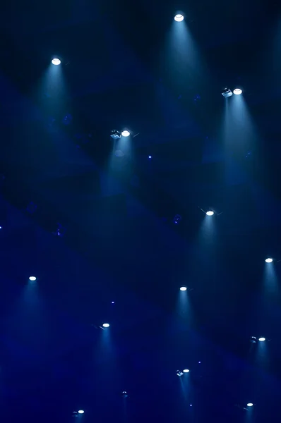 Μπλε φώτα σε μια συναυλία — Φωτογραφία Αρχείου