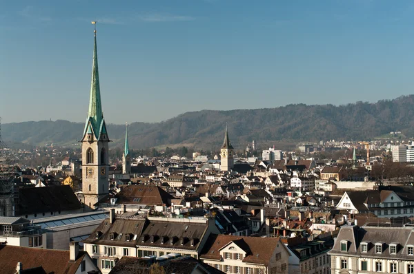 Vue grand angle de Zurich — Photo