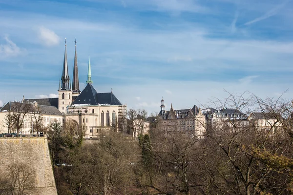 A luxemburgi Notre Dame-katedrális — Stock Fotó