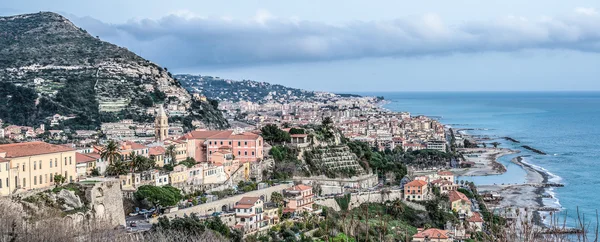 Uitzicht op de stad Ventimiglia — Stockfoto