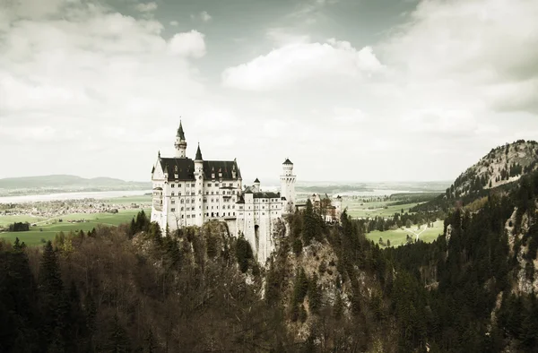 Hrad Neuschwanstein v Bavorsku — Stock fotografie