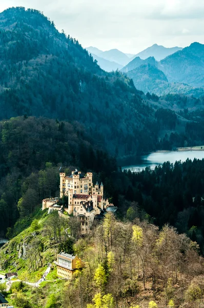 Castelo de Hohenschwangau nos Alpes da Baviera — Fotografia de Stock