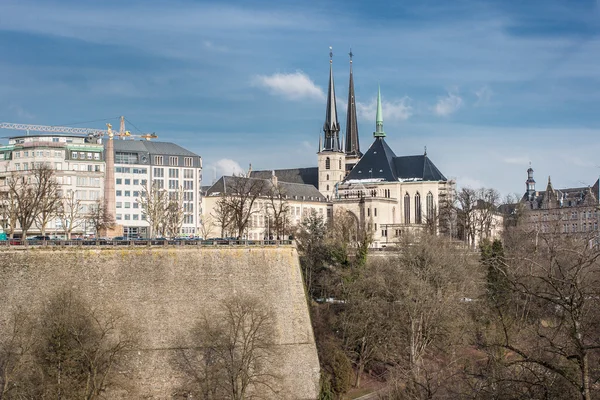 A luxemburgi Notre Dame-katedrális — Stock Fotó