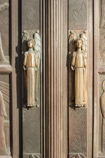 Doorknob of Cathedral of Our Lady in Luxembourg — Stock Photo, Image