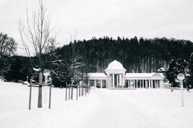 Rudolf pramen colonnade kışın