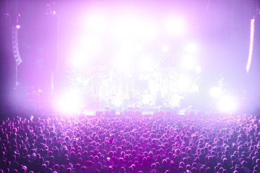 Bir rock konserinde tezahürat kalabalıklar