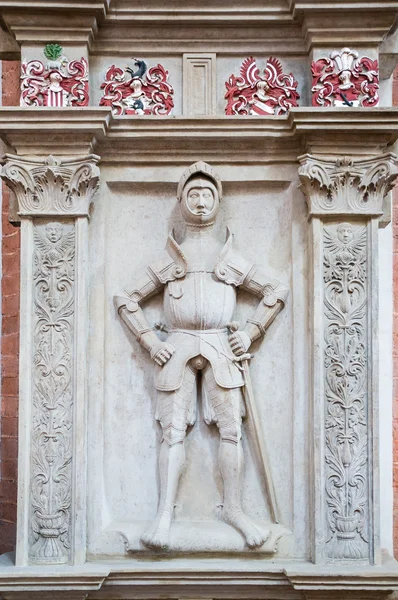 Antica statua del cavaliere — Foto Stock