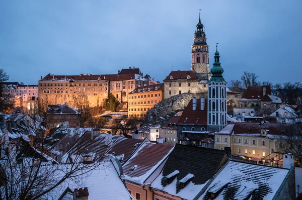 Cesky Krumlov em dia nublado — Fotografia de Stock