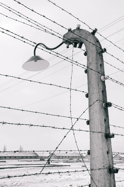 Koncentrační tábor Osvětim Birkenau — Stock fotografie