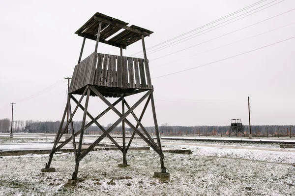 Campo de concentración de Auschwitz Birkenau — Foto de Stock