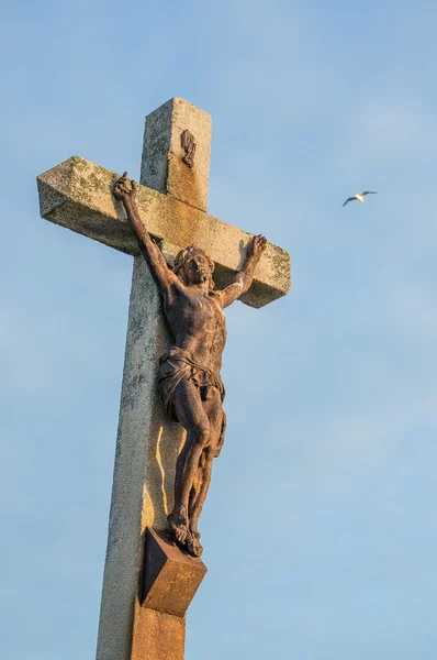 Estátua de Jesus na França — Fotografia de Stock