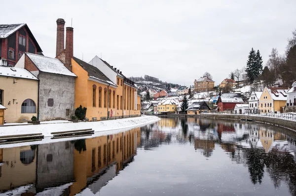 Cesky Krumlov em dia nublado — Fotografia de Stock