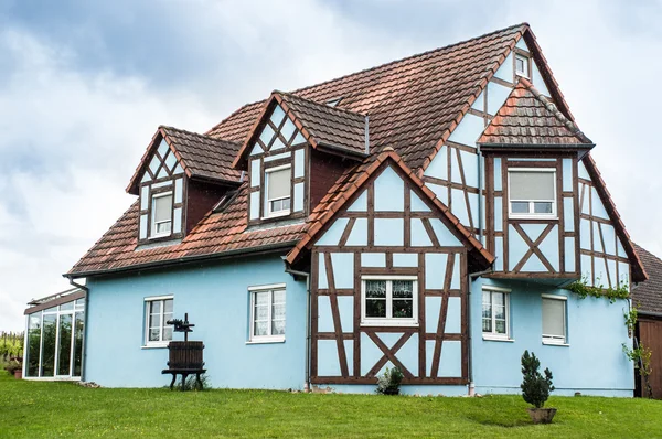 Typical timber frame house